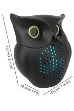 Црн Bluetooth звучник сова Bluetooth 5.0 поврзан - Image 4