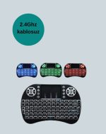 Светлосен Безжичен Мини Клавијатура – 2.4 GHz, Со Тач Миш Функција - Image 4