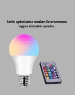 RGB Далечински Управуван LED Лампа 16 Бои A Квалитет 2025 Модел Оригинал - Image 4