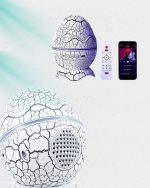 Bluetooth Поврзан Диносаурус Ѕвезден Проектор Ночна Светилка и Помошник за Спиење - Image 4