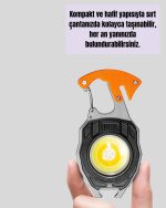 Мултифункционален LED светлосен практичен клучен прстен - Image 4