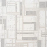 Фарахан Беж Геометриски Тепих за Балкон, Тераса и Градина 140x200