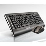 A4 TECH 9300F Q Безжична USB Црна Lux Мултимедијална Клавијатура/Мајс Сет