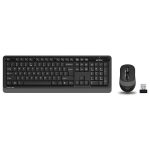 A4 TECH FG1010 Q Безжичен Сив Мултимедијален Клавијатура/Мајка Сет