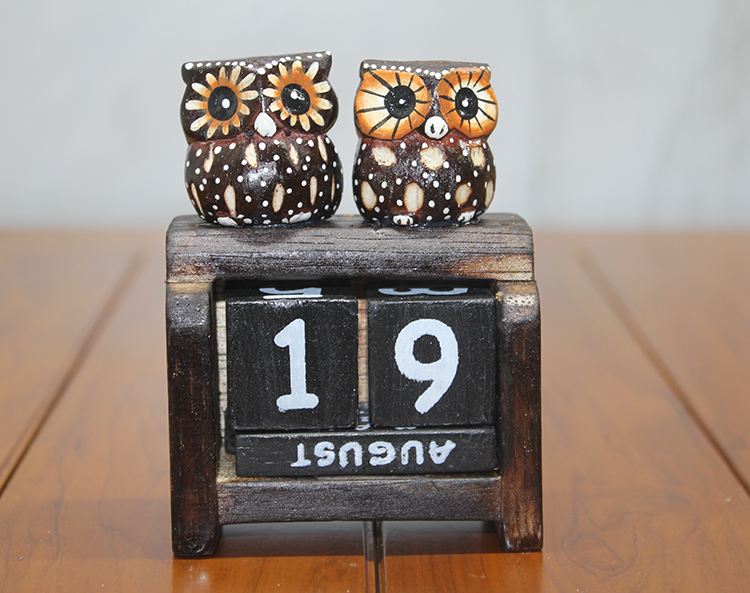 ahsap-baykus-takvim-kucuk-31099_1.jpg Дрвен сова календар мал - Image 1