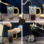Дрвен Детален 600 мл Стаклен French Press - Image 2