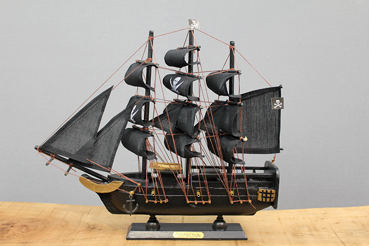 ahsap-korsan-gemisi-30x33-cm-31109_1.jpg Дрвена Пиратска Брод 30x33 см - Image 1