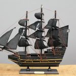 Дрвена Пиратска Брод 35x40 см