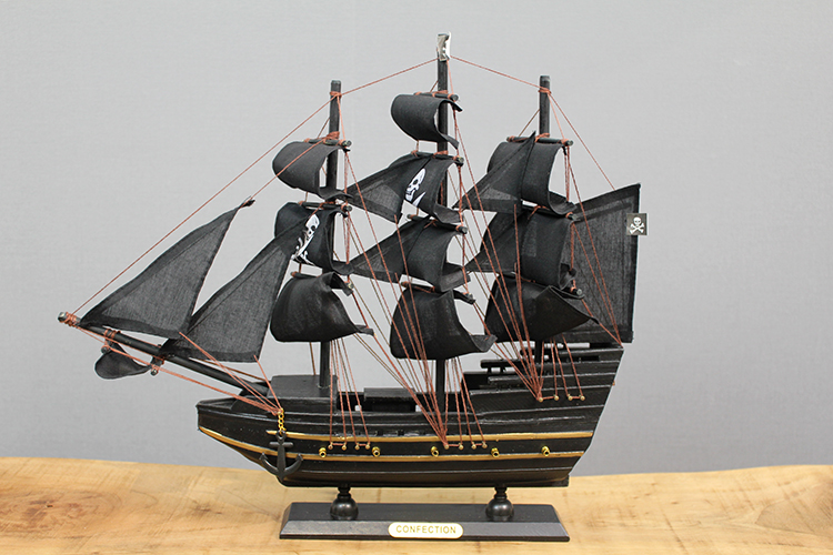 ahsap-korsan-gemisi-35x40-cm-31110_1.jpg Дрвена Пиратска Брод 35x40 см - Image 1