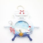 Дрвена морска рамка со кормило Модел 3