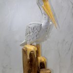 Дрвен Пеликан 60 см