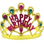 Златна боја Happy Birthday роденденска круна
