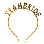 Златна Team Bride круна – Круна за невеста и деверуша