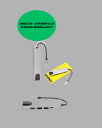4K HDMI Излез, Gigabit Ethernet USB‑C Мулти Порт Хаб - Image 3