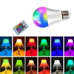Амбиентно осветлување RGB LED ламба со далечинско управување