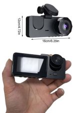 Камера за внатрешност на возило со 3 леќи DVR камера - Image 4