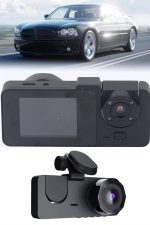 Камера за внатрешност на возило со 3 леќи DVR камера - Image 5