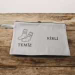 Печатиран торба за патување (чорапи) за чисто-валкано
