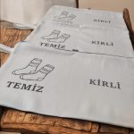 Печатиран торба за патување (чорапи) за чисто-валкано - Image 2
