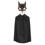 Batman Маска и Catwoman Пелерина Црн Комплет