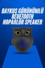 Мини Bluetooth звучник со дизајн на сова - Висококвалитетен пренослив - Image 2