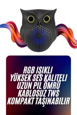 Мини Bluetooth звучник со дизајн на сова - Висококвалитетен пренослив