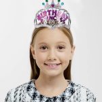 Детска парти круна со натпис Birthday Prenses