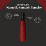 Автоматска компакта чадор со бордо футрола