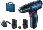 BOSCH GSB 120-LI Професионална ударна дупчалка/одвртувач 12 Волти 2,0 Ah со две батерии