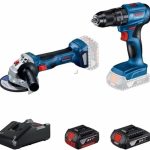 Bosch GWS 180-LI + GSB 185 Акулна Брусилка и Ударен Бургија Комплет