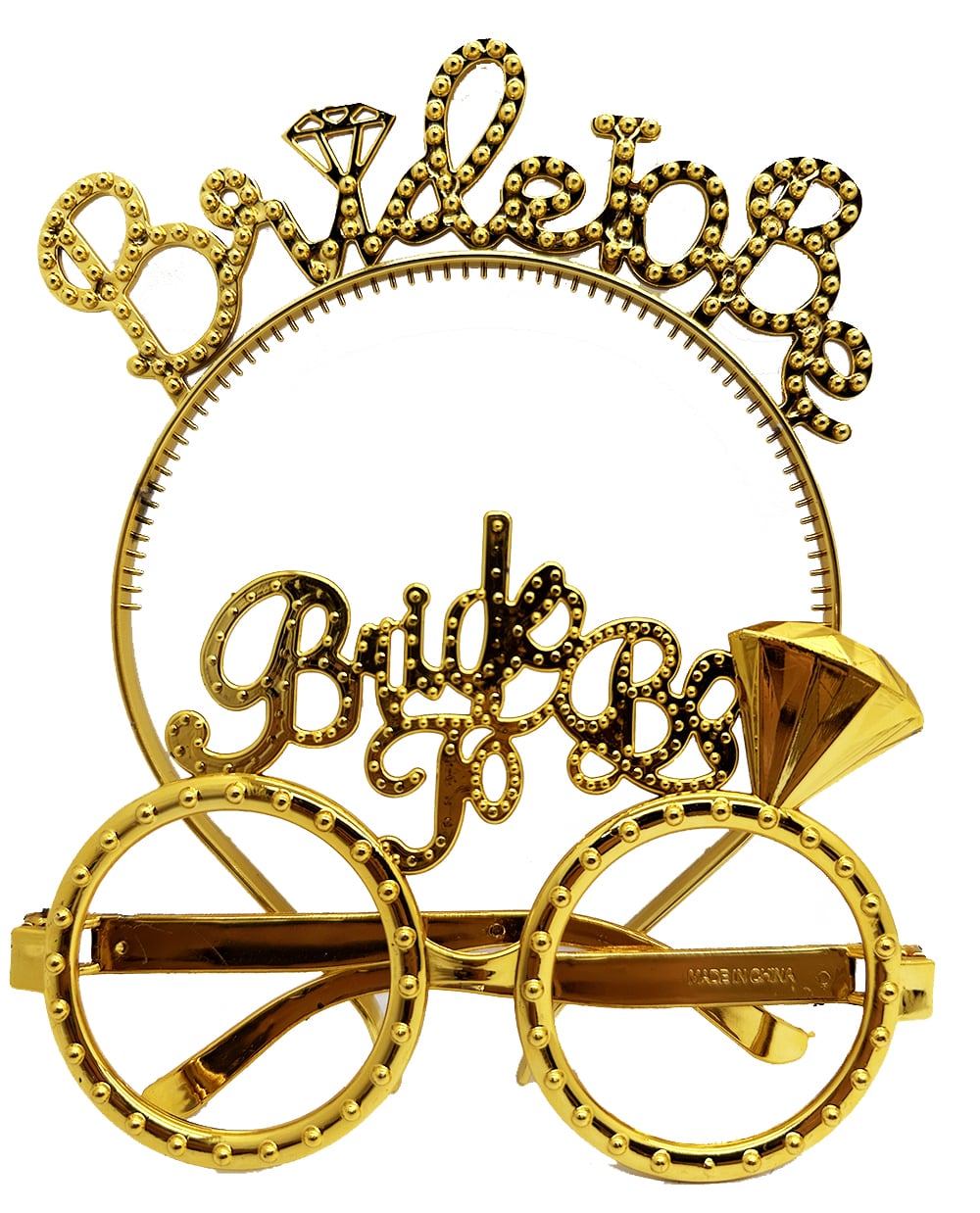 bride-to-be-tac-ve-gozluk-s-30478_1.jpg Bride To Be Тач и Очила Сет Златна Боја - Image 1