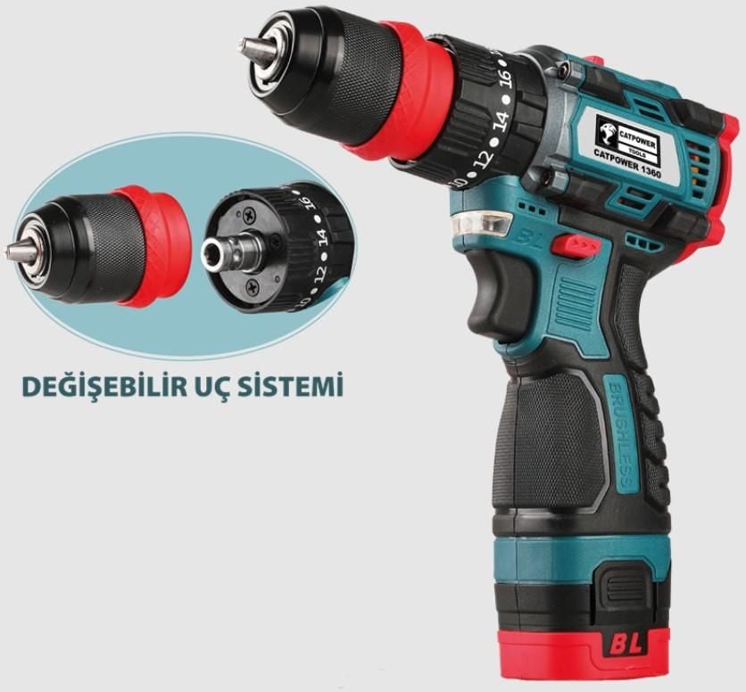 cat-power-1360-akulu-vidalam-1879_1.jpg Cat Power 1360 Бежичен Вежбач 16 V 2,0 Ah - Image 1