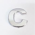 Cemax Ц Буква 3,75 cm Хром Самолеплива