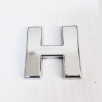 Cemax Буква H 3,75 cm Хром Самолеплива