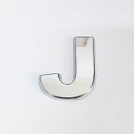 Cemax Буква J 3,75 cm Хром Самолеплива