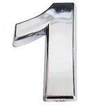 Cemax Хромирана Самолеплива Бројка 1, 5 cm