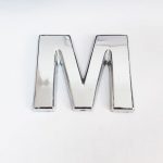 Cemax M Буква 3,75 cm Хром Самолеплива