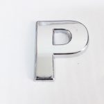 Cemax P Буква 3,75 cm Хром Самолеплива