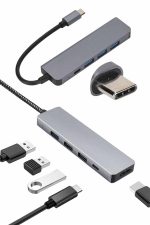 Преведувачки адаптер Macbook 3 во 1 Type-C на Hdmı USB 3.0 - Image 4