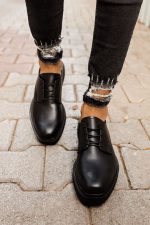 CH001 - FST Classic Lace Мажки Чевли ЦРНИ - Image 2
