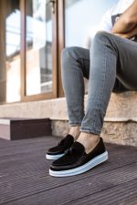 CH002 - CBT Loafer Pelle Мушки Чевли ЦРНИ - Image 2