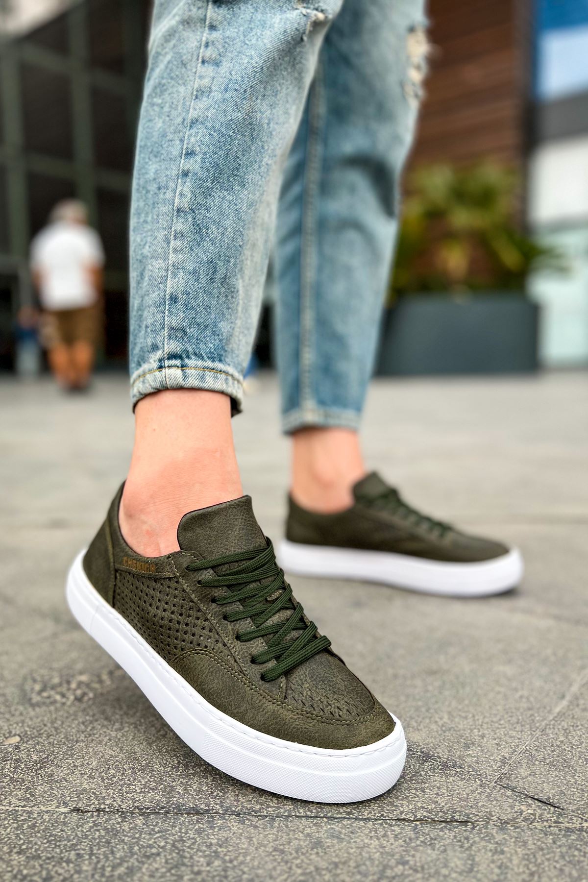 ch015-cbt-first-edition-erke-24182_1.jpg CH015 - CBT Прва Издање Мажи Обувки ХАКИ - Image 1