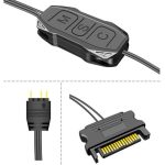 Coolmoon 5V 3Pin RGB ARGBден Контролер за Напојување за Компјутер PC Куќиште LED F/F
