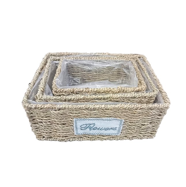 dikdortgen-dogal-hasir-saks-27064_1.jpg Правоаголен Наравен Кош за Цветја - 3 парчиња - Image 1