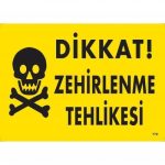Предупредувачка Табла: Внимание Опасност од Труење 25x35 KOD:770