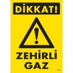Внимание Табла за предупредување за отровен гас 25x35 KОД:797