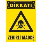 Внимание Табла за предупредување за отровна материја 25x35 KОД:795