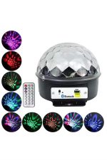 Диско Топка Со Бои, Светла, Ласер, Парти, Bluetooth Поврзување, LED Сфера