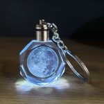 Долунај Дизајниран Светлосен Клучен Прстен