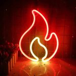 Неонски Алев LED за Ѕид